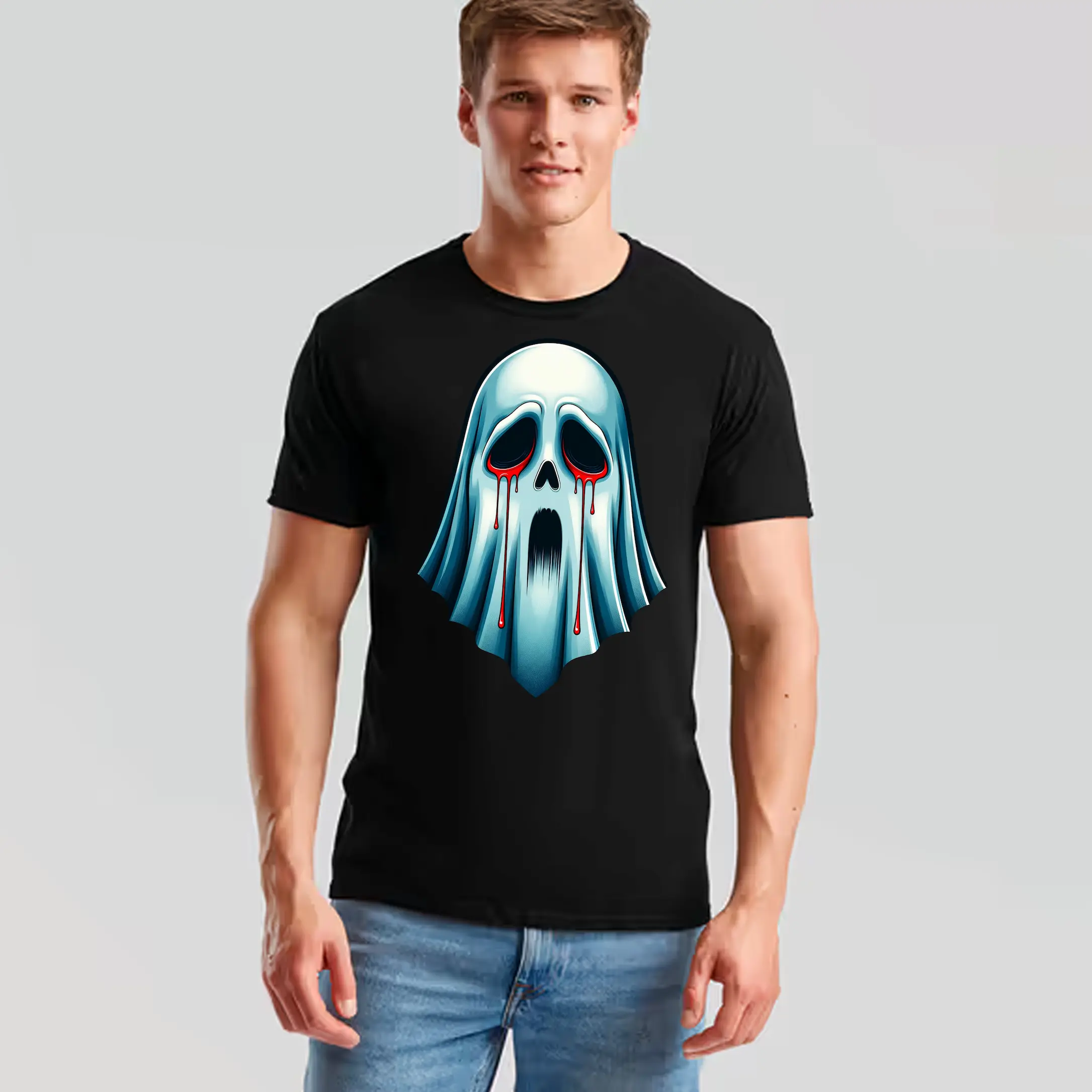 T-shirt fantôme effrayant