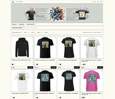 Boutique en ligne l'art du sport